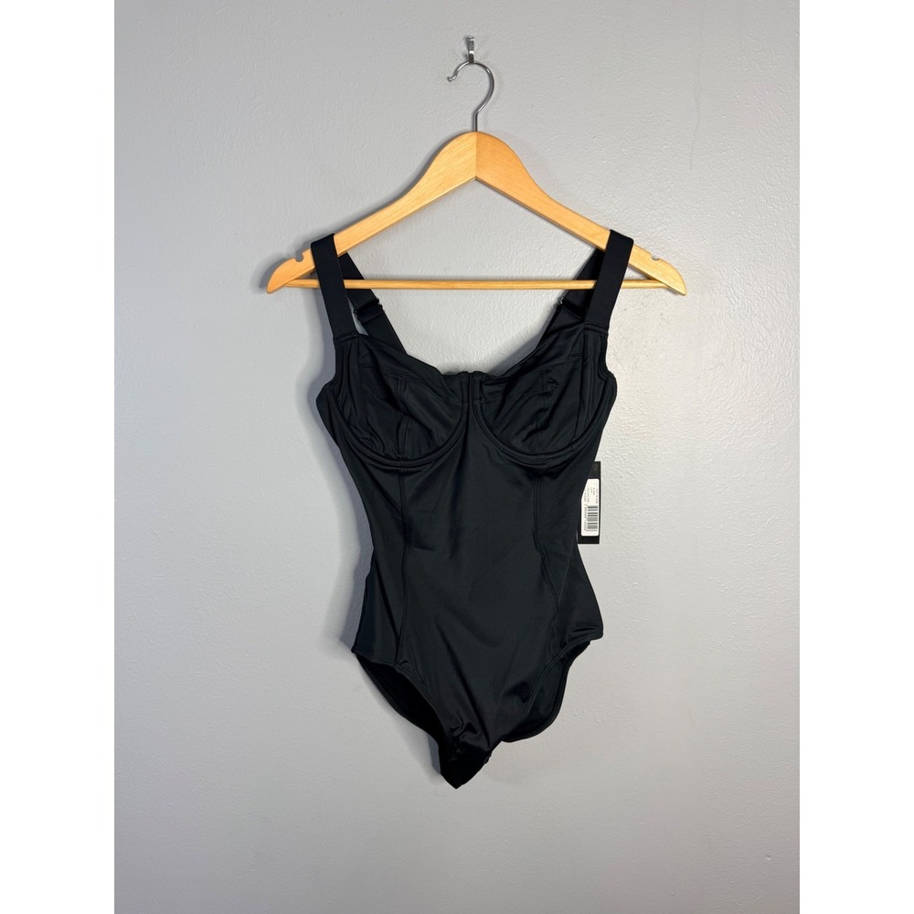 Ta3 Lifty One Piece Shapewear Swim‎ Black Small Reg/Long D/DD NWT